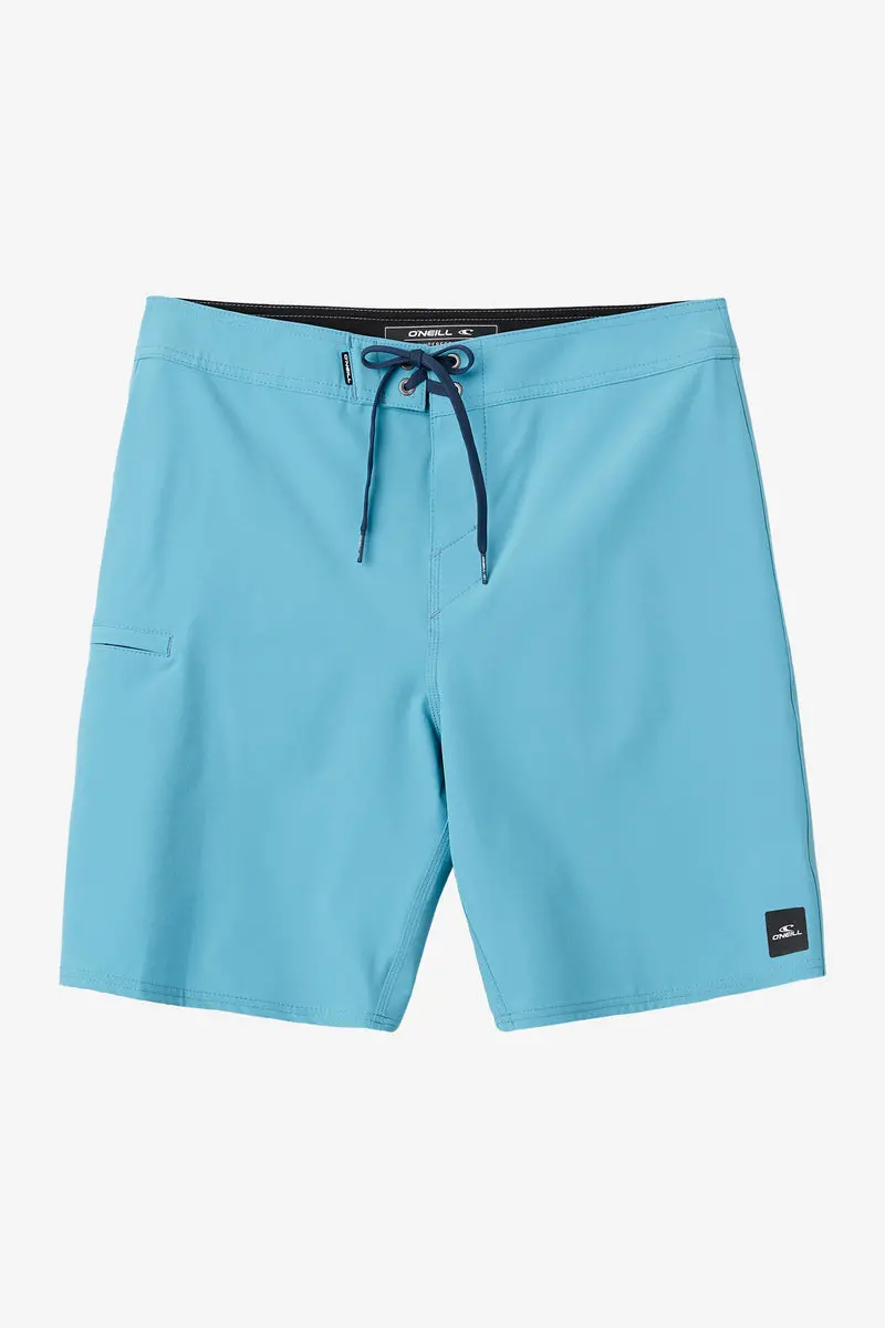 O'Neill Hyperfreak Heat Solid 19 Swim Shorts With Blue Fade Design 1