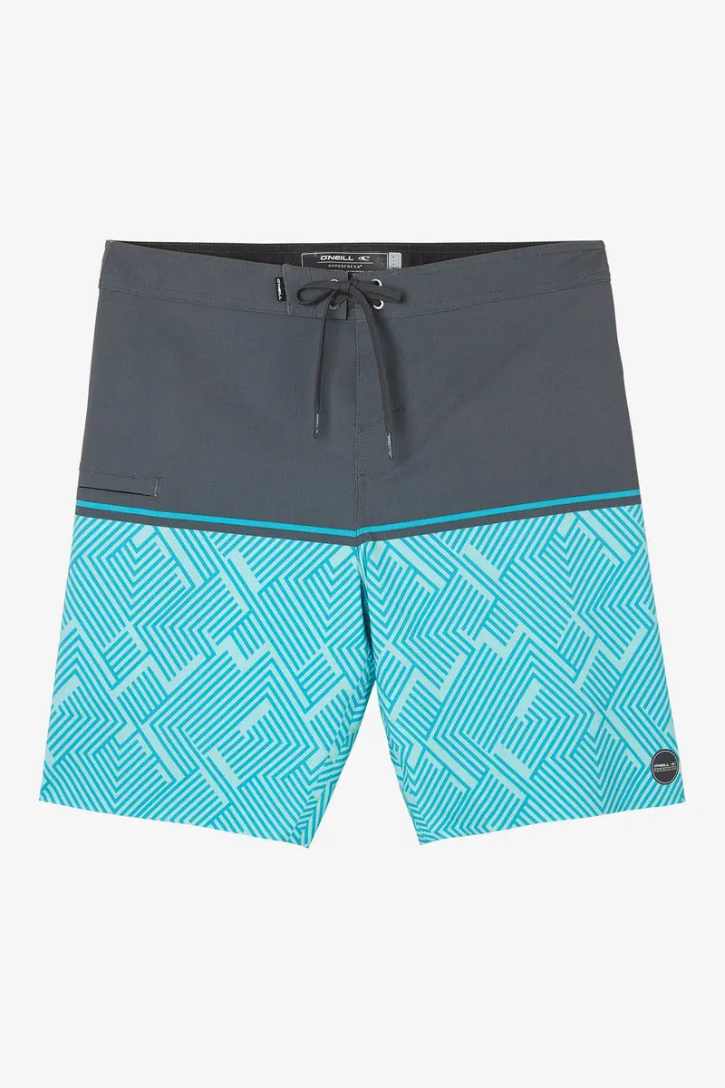 O'Neill Hyperfreak Tech Traveler Nomad 20-Inch Boardshorts In Turquoise 1