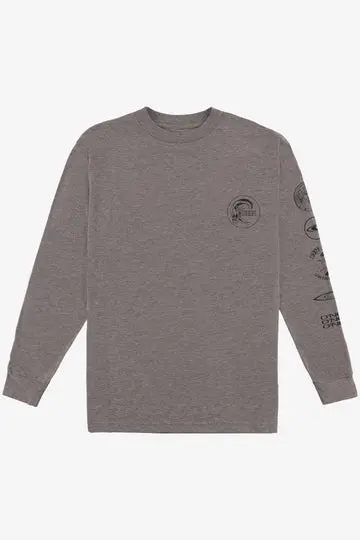 O'Neill Icons Heather Grey Long Sleeve Shirt 1