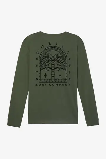 O'Neill La Palma Dark Olive Long Sleeve Tee 1