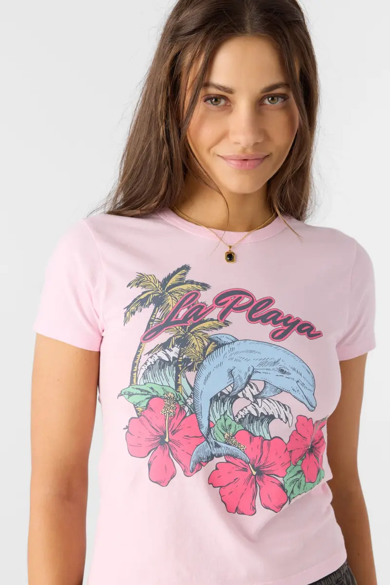 O'Neill La Playa Casual Tee – Fairy Tale Pink 1