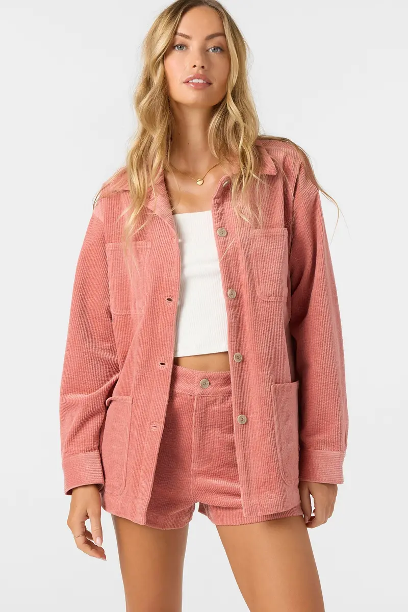 O'Neill Langford Long-Sleeve Shacket In Desert Sand 1