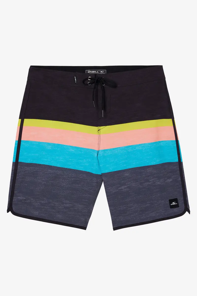 O'Neill Lennox Scallop 19 Performance Boardshorts – Black 1