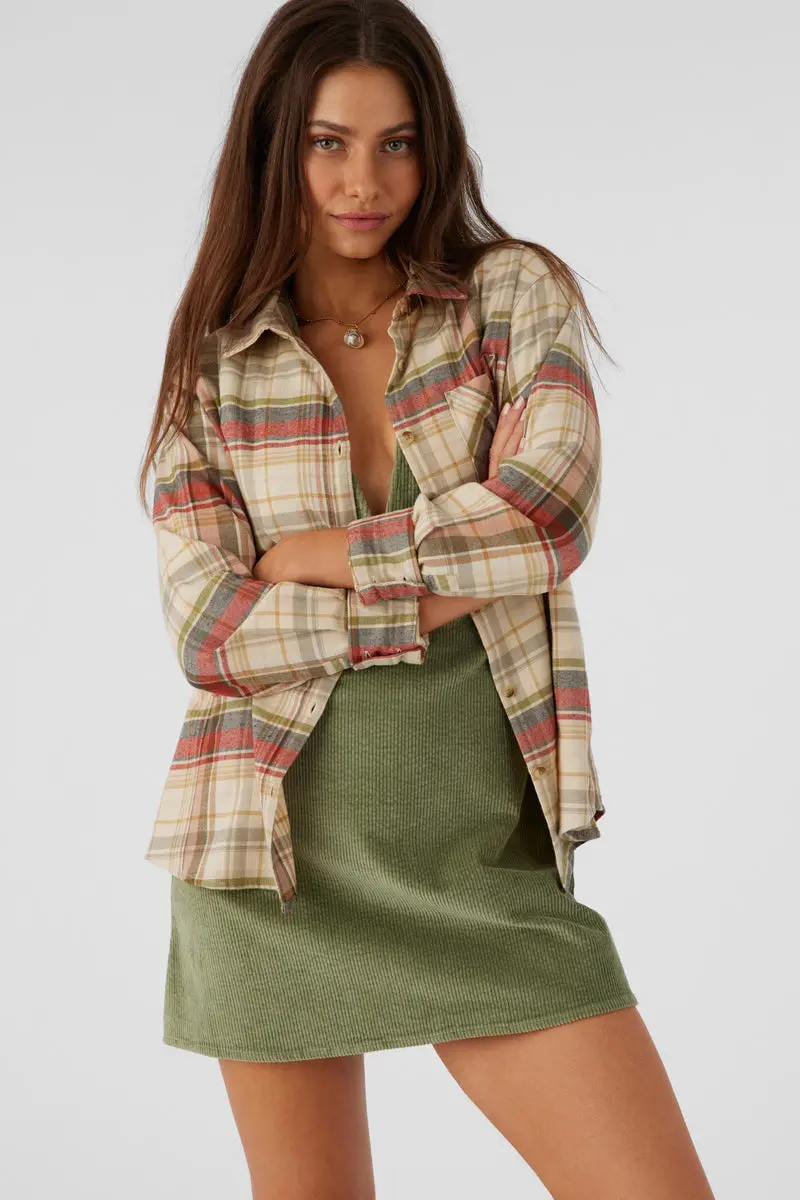 O'Neill Logan Flannel Long-Sleeve Shirt In Multi-Color 1
