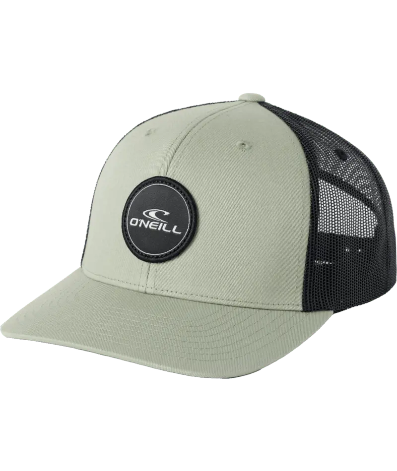 O'Neill Logo Trucker Hat In Oil Green 1