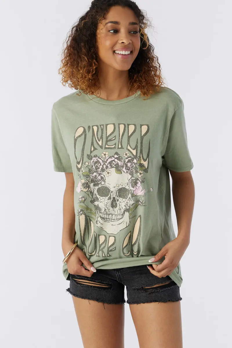 O'Neill Long Days Graphic Tee In Lily Pad Green 1