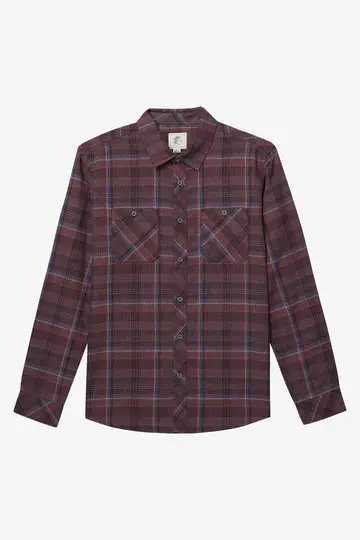 O'Neill Mythic Sessions Huckleberry Long-Sleeve Flannel Shirt 1