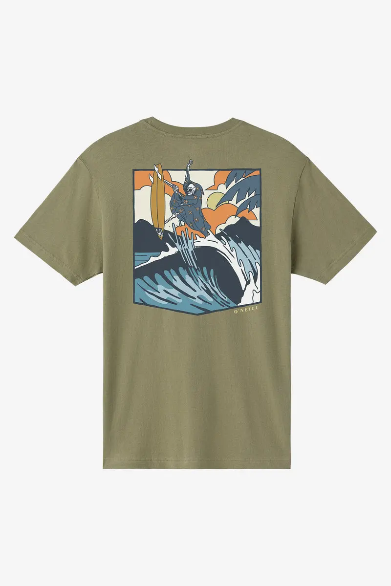 O'Neill Nosepick Short Sleeve T-Shirt In Deep Lichen Green 1