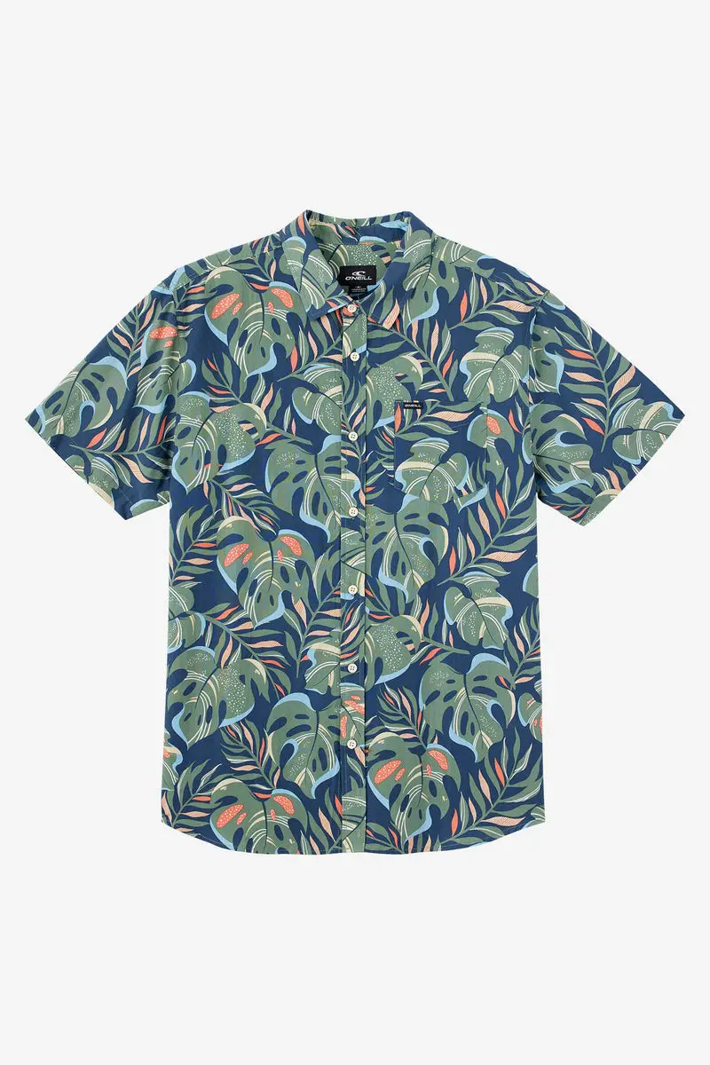 O'Neill Oasis Eco-Friendly Short-Sleeve Shirt In Midnight Navy 1