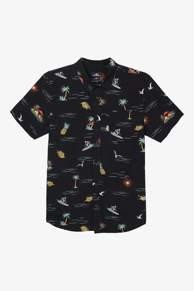 O'Neill Oasis Eco Modern Short-Sleeve Shirt – Black 1