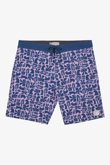 O'Neill Og Cruzer 18-Inch Boardshorts In Plum Tone 1
