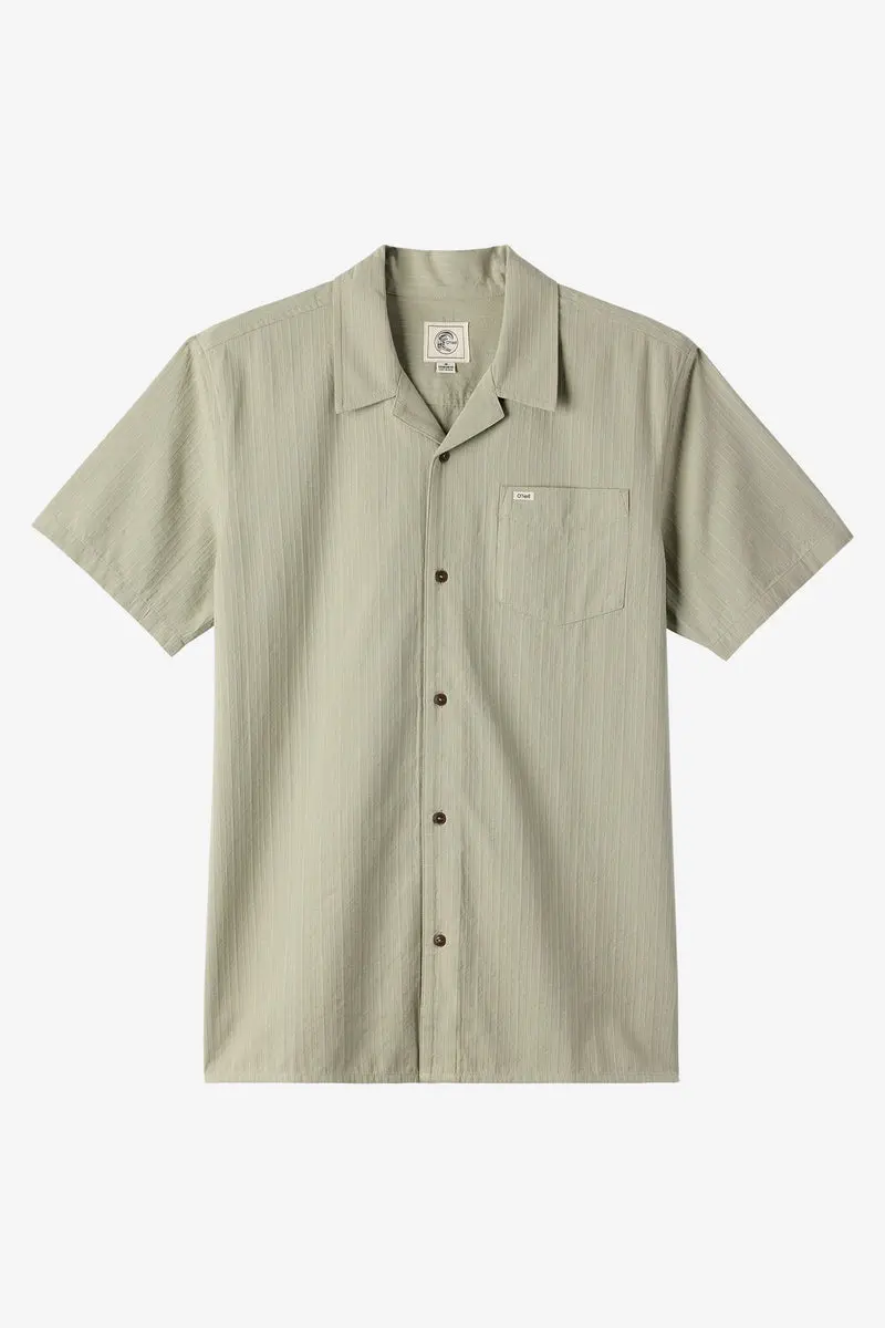 O'Neill Og Eco Stripe Short-Sleeve Shirt In Seagrass 1