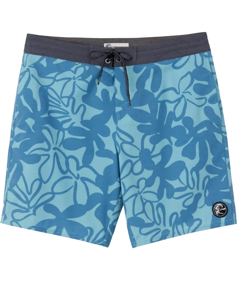 O'Neill Og Print Cruzer 18 Surf Boardshorts In Scrub Blue 1