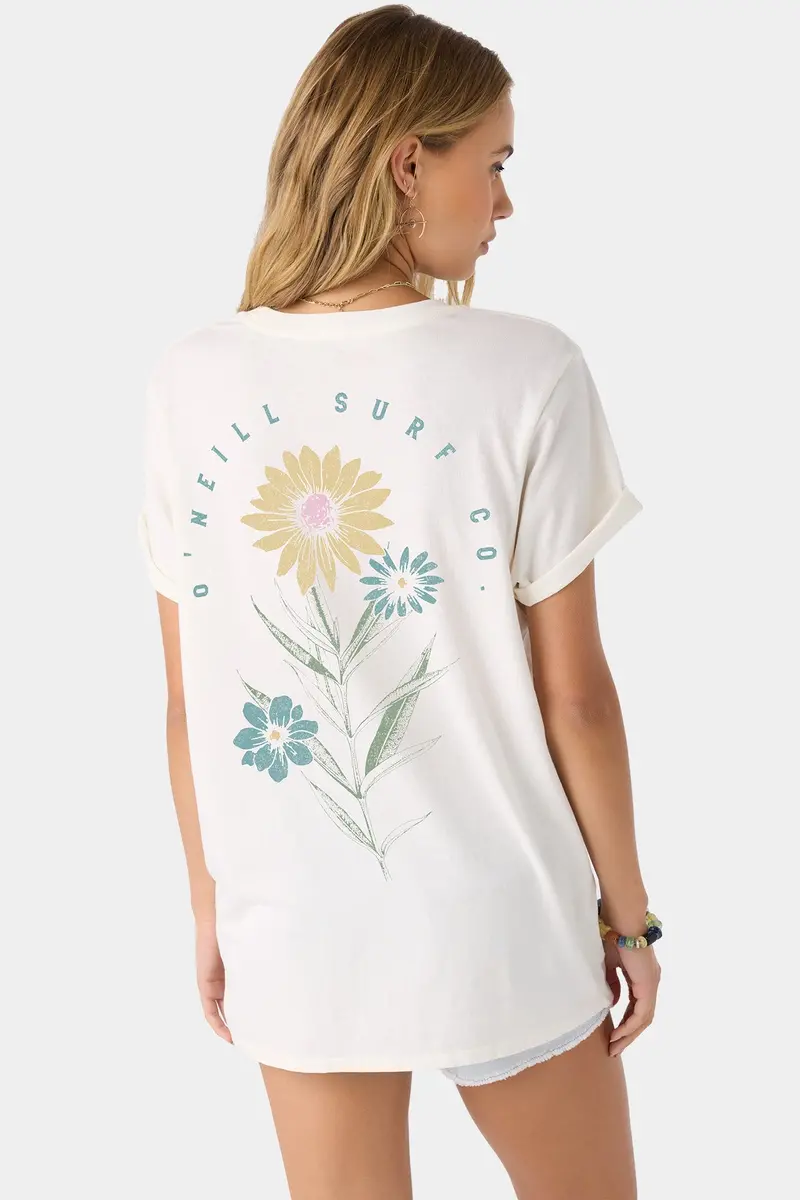 O'Neill Pacific Bloom Short-Sleeve Tee In Winter White 1