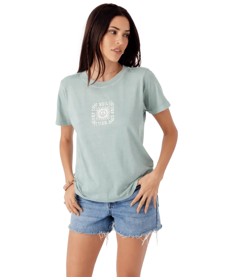 O'Neill Peace Rays Graphic T-Shirt – Silver Blue 1