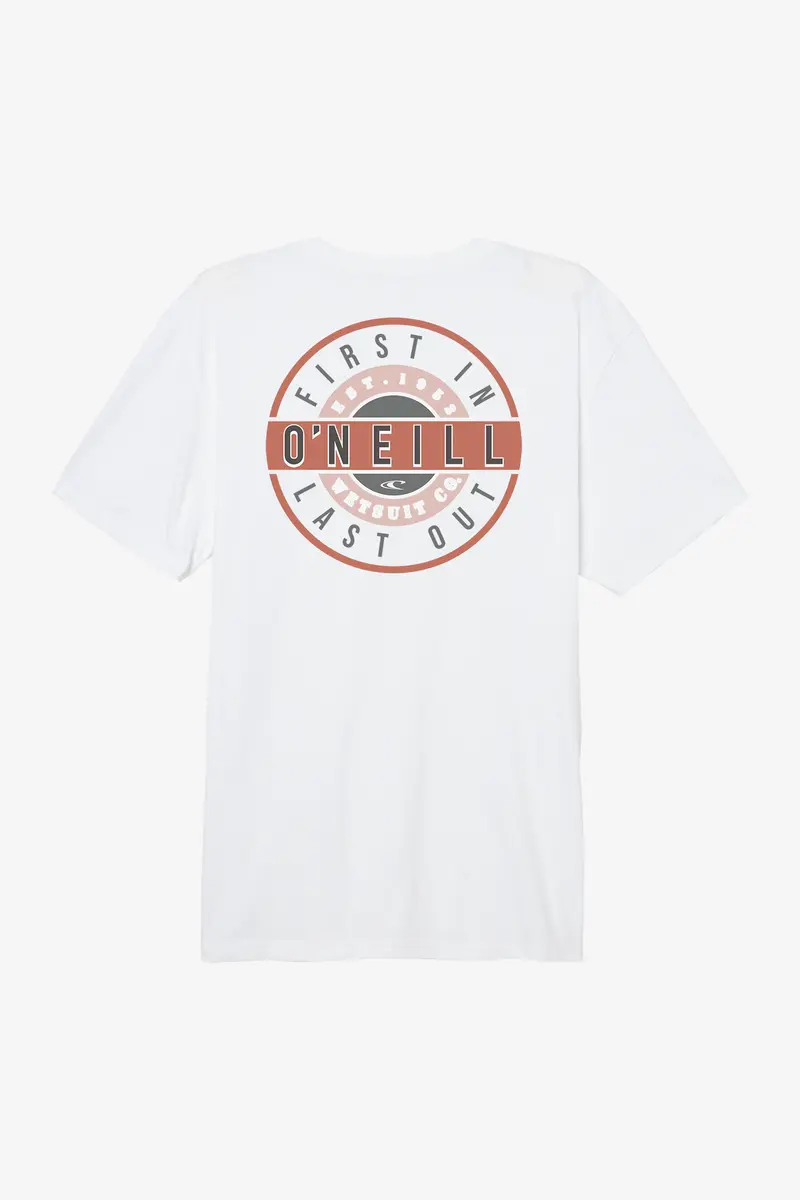 O'Neill Popcircle Minimalist T-Shirt In White 1