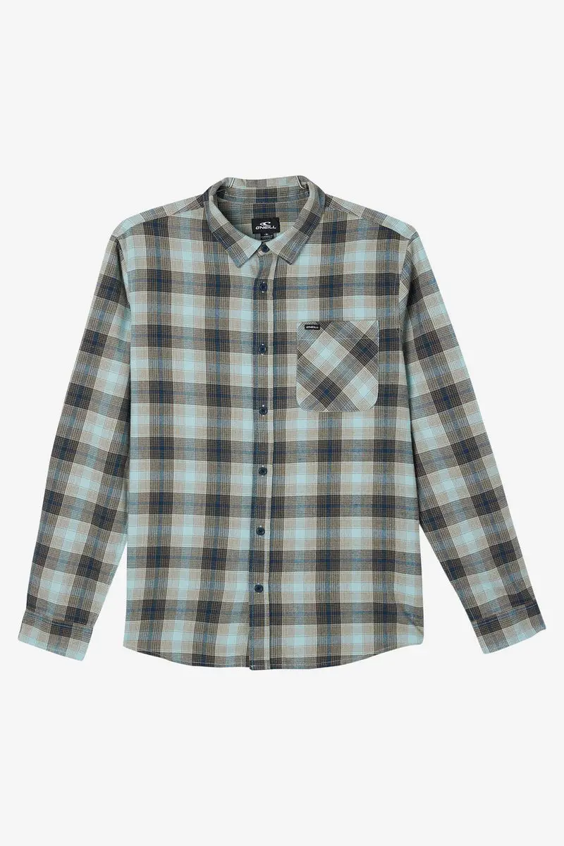 O'Neill Prospect Flannel Long-Sleeve Shirt In Dust Blue 1