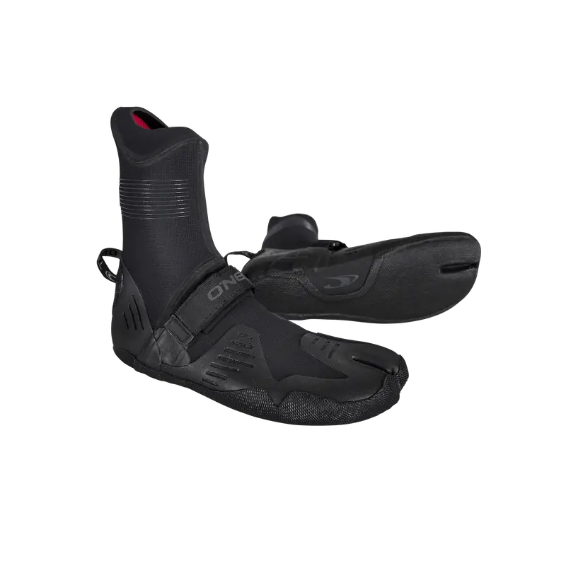 O'Neill Psycho Tech 3Mm Sealed-Toe Booties – Black 1