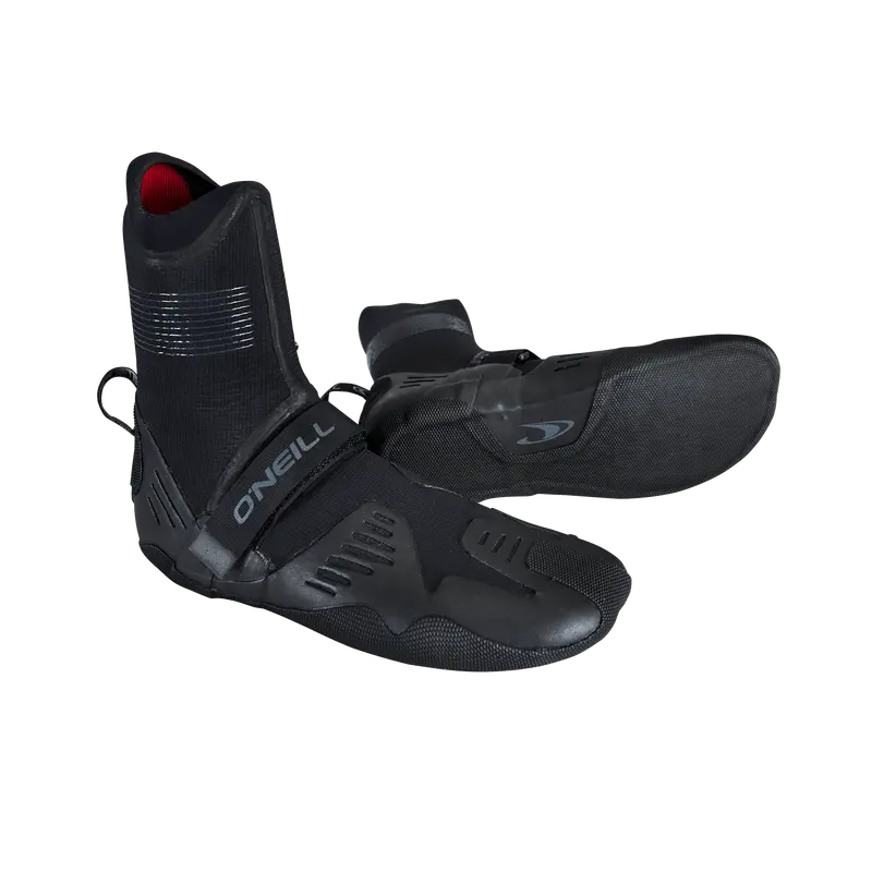 O'Neill Psycho Tech 5Mm Round-Toe Booties – Black 1