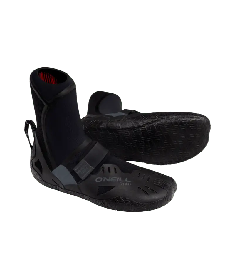 O'Neill Psycho Tech 7Mm+ Round-Toe Booties In Black 1