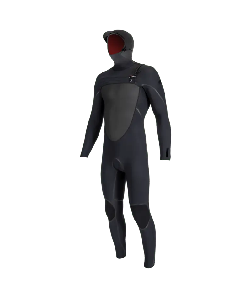 O'Neill Psycho Tech Hooded Full Wetsuit – 5/4+ Mm, Black/Black 1
