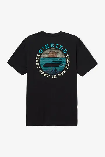 O'Neill Pumping Classic Fit Cotton T-Shirt – Black 1