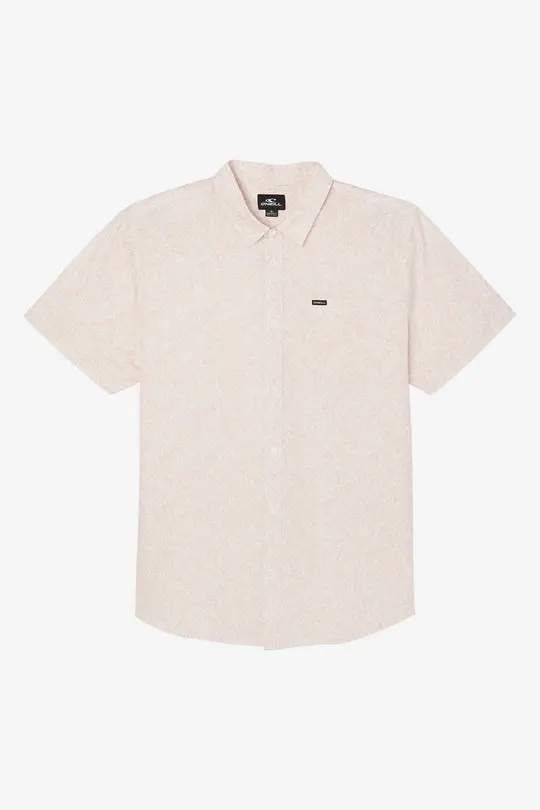O'Neill Quiver Stretch Performance Short-Sleeve Shirt – Pink Dust 1