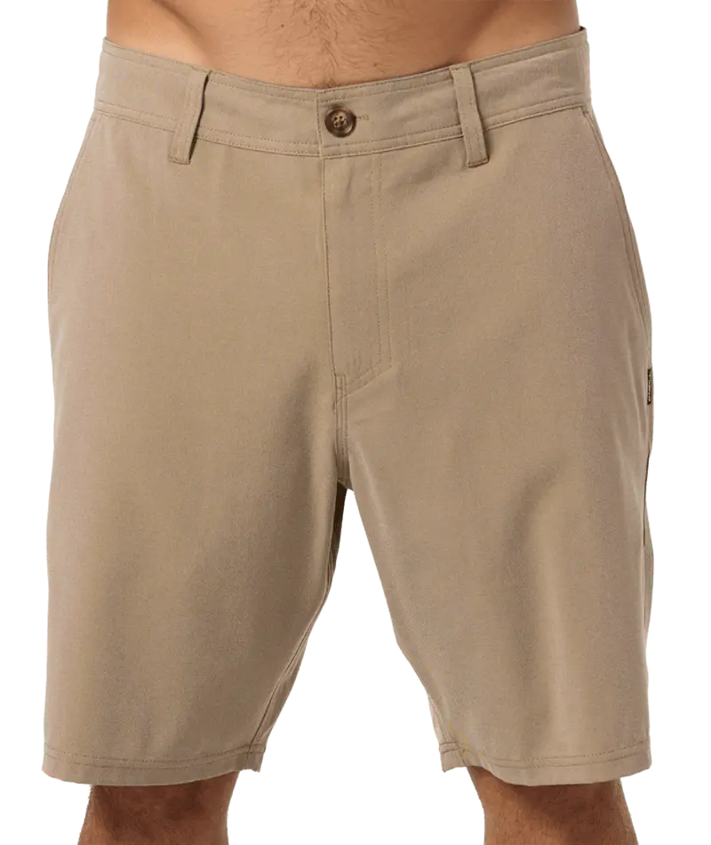 O'Neill Reserve Light Check 19-Inch Shorts In Dark Khaki 1