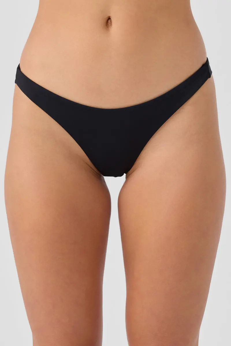 O'Neill Saltwater Solids Hermosa Bikini Bottom – Jet Black 1