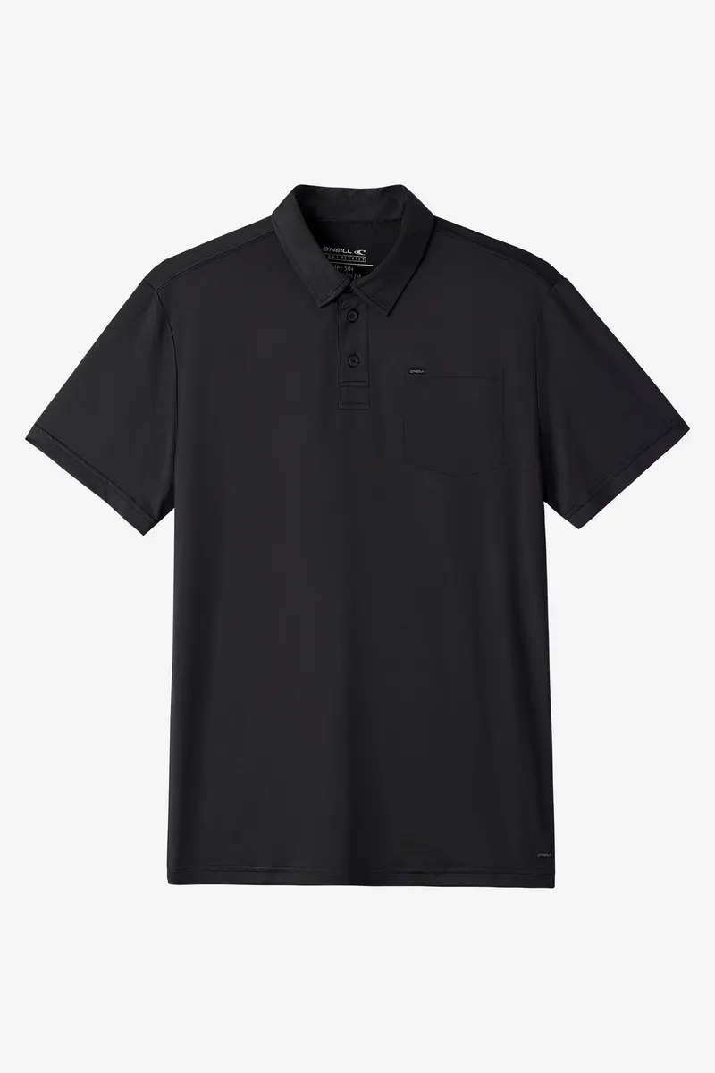 O'Neill Traveler Upf Polo Shirt In Black 1