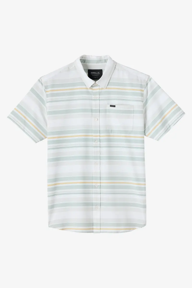 O'Neill Traveler Upf Stripe Shirt In Natural Beige 1