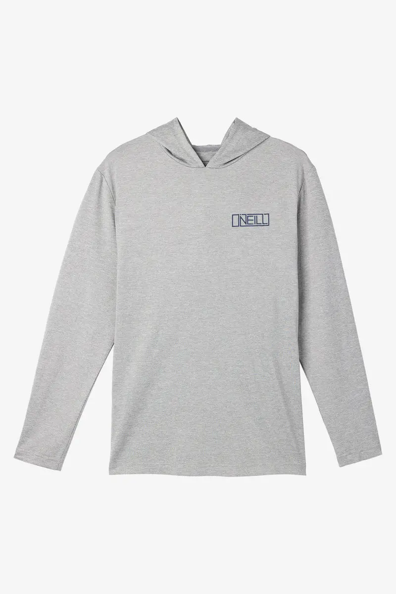 O'Neill Trvlr Upf 50+ Hooded Long-Sleeve Shirt – Heather Grey 1