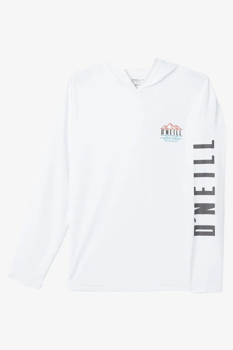 O'Neill Trvlr Upf Hooded Long-Sleeve Tee – White 1