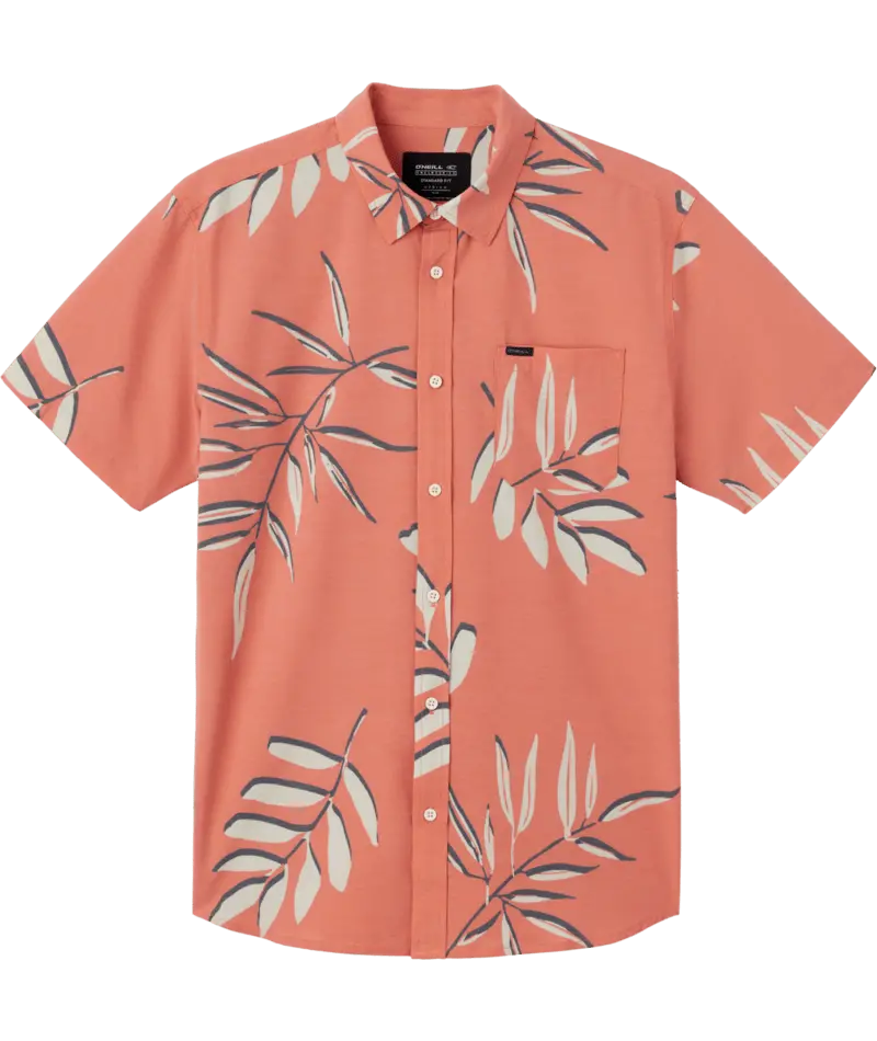 O'Neill Trvlr Upf Short-Sleeve Travel Shirt In Auburn 1