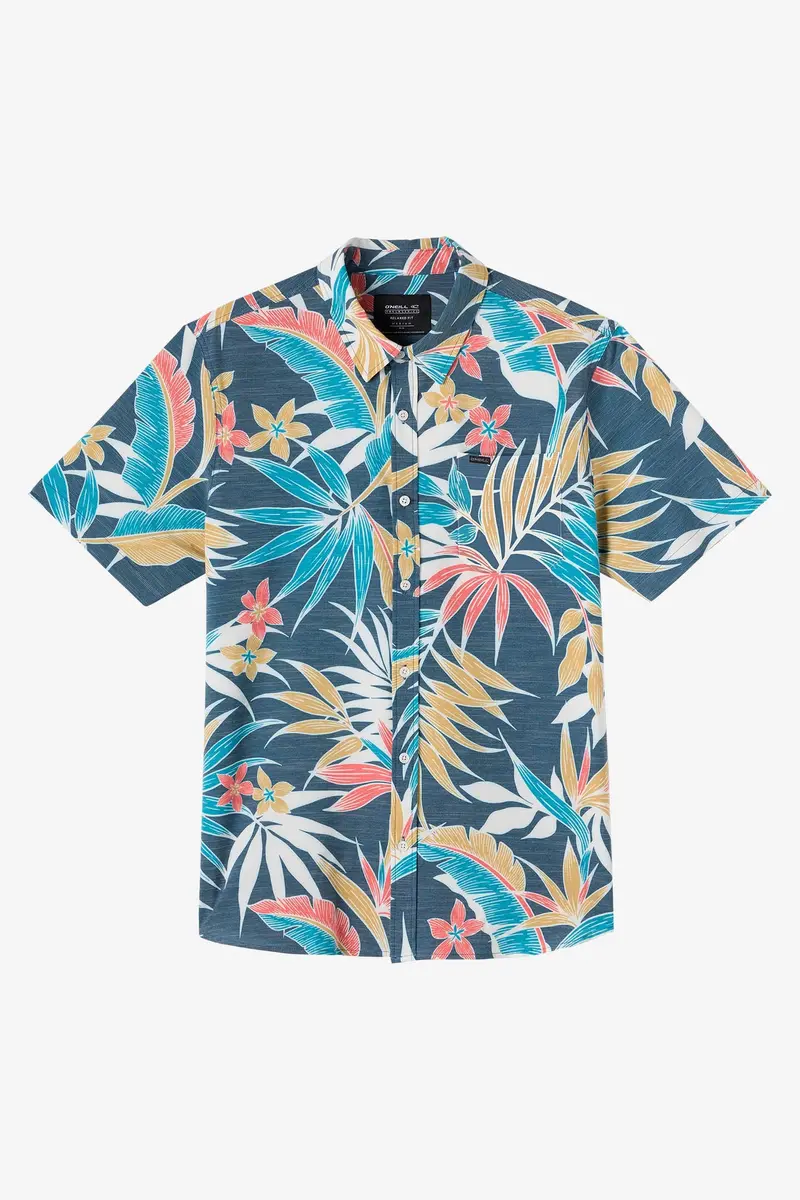O'Neill Trvlr Upf Slub Cotton Shirt – Midnight Navy 1