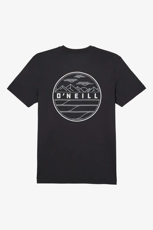 O'Neill Trvlr Upf Sun Protection Tee – Heather Black 1