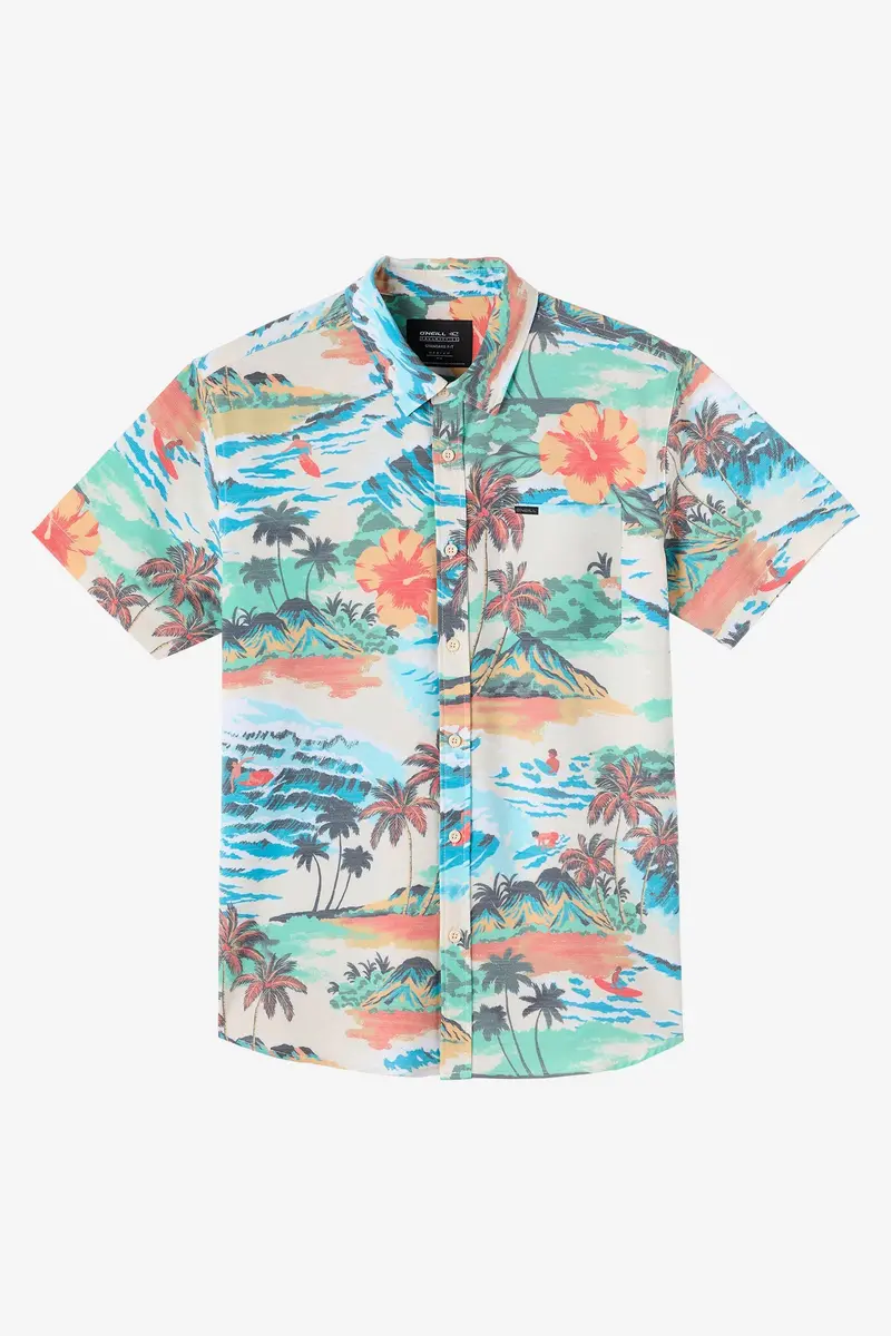 O’Neill Trvlr Upf Traverse Slub Shirt – White 1