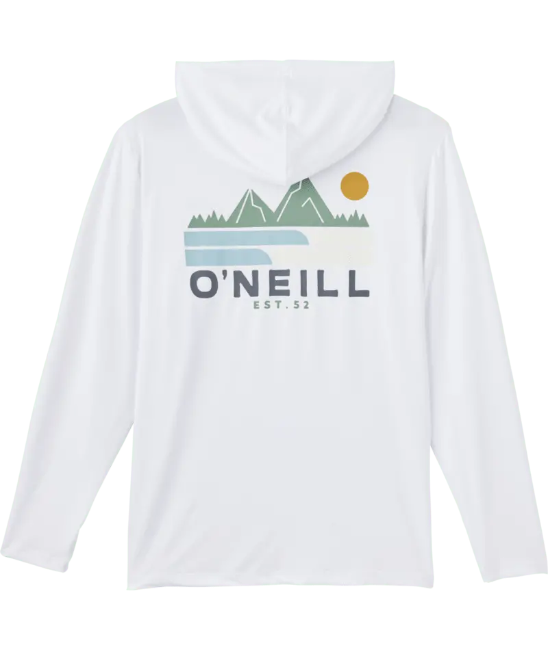 O'Neill Trvlr White Upf Hooded Long-Sleeve Tee 1