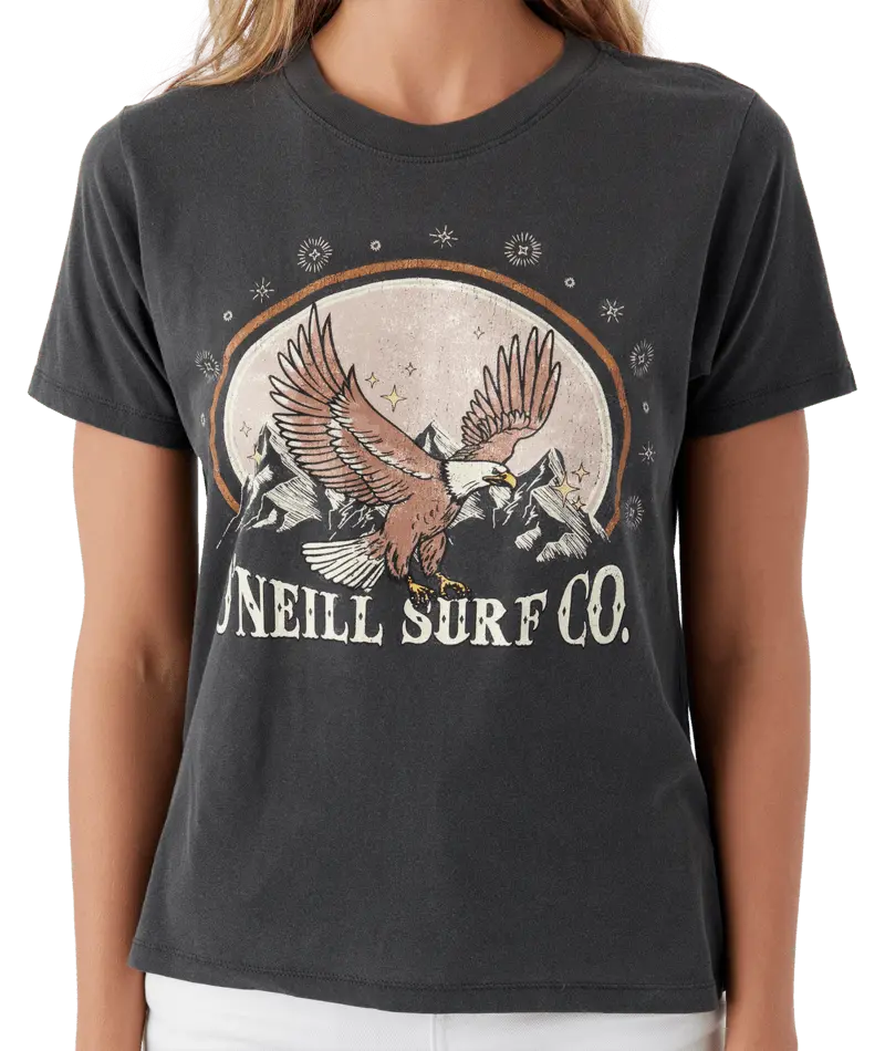 O'Neill Vintage Eagle Graphic Tee – Washed Black 1