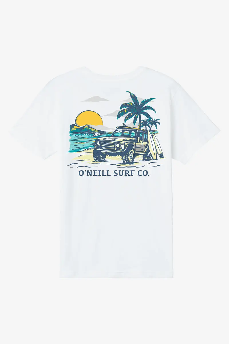 O'Neill Youth Free Wheelin' Graphic Tee – Heather Grey 1