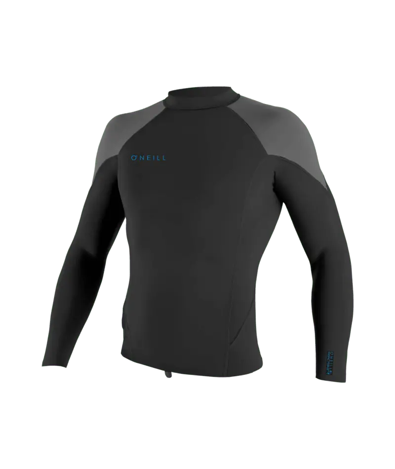O'Neill Youth Reactor-2 Full-Sleeve Wetsuit Top (1.5/1Mm) In Black/Graphite/Cool Grey 1