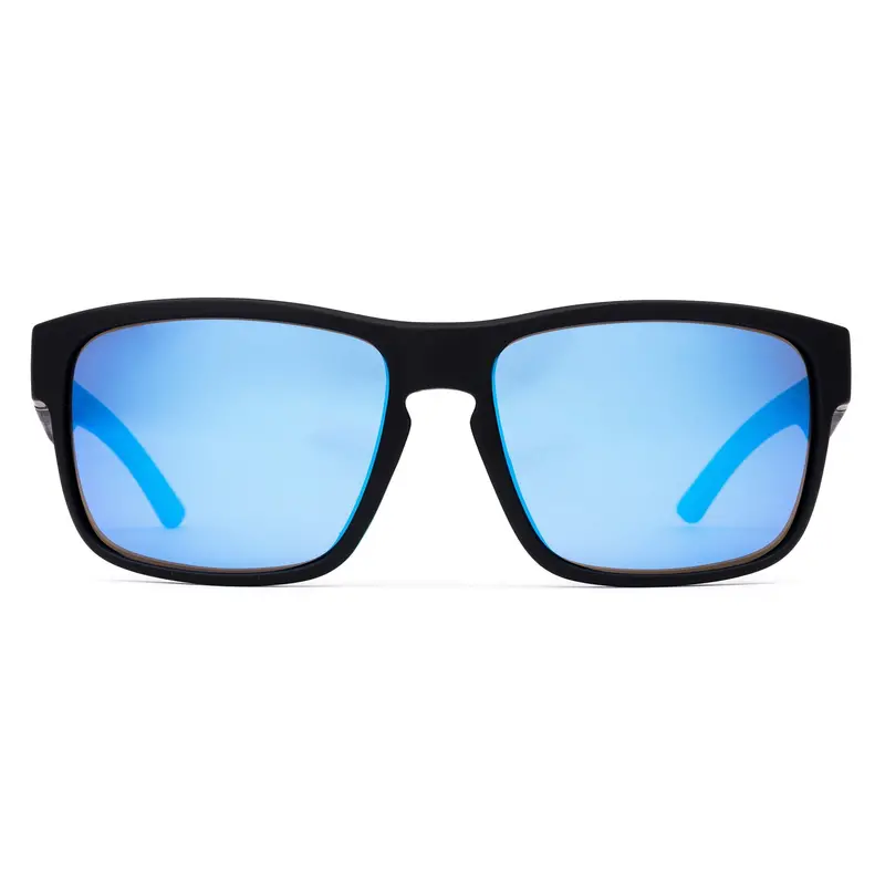 Otis Rambler Sport Sunglasses – Matte Black Frame With Light-Reflective Blue Polarized Lenses 1