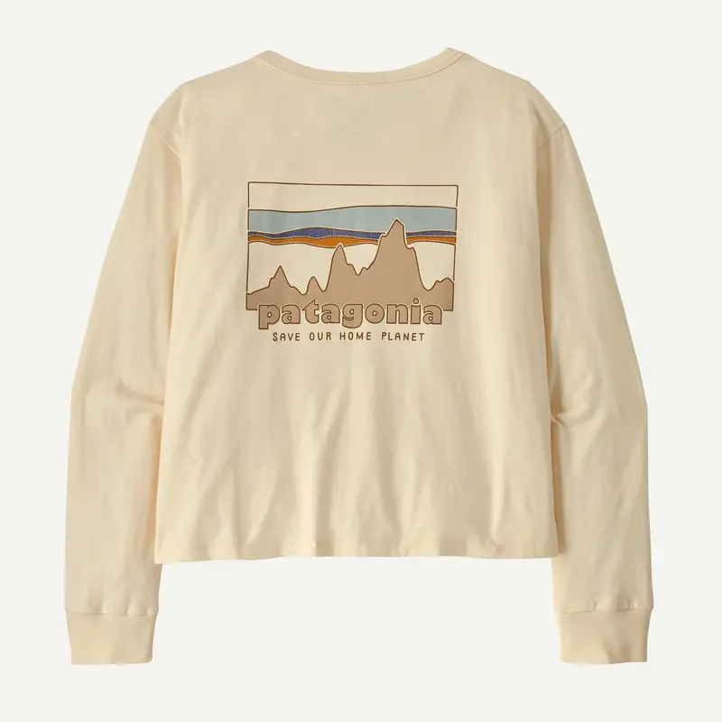 Patagonia 73 Skyline Organic Cotton Long-Sleeve Tee – Undyed Natural 1