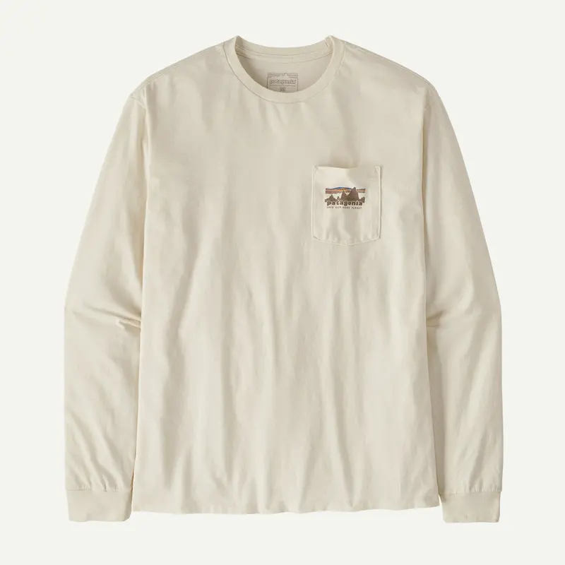Patagonia '73 Skyline Pocket Long-Sleeve Responsibili-Tee – Birch White 1