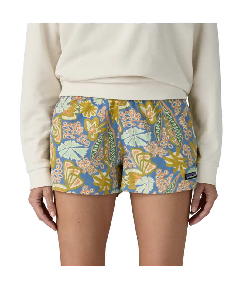 Patagonia Barely Baggies 2.5-Inch Shorts – Flourish Print In Abundant Blue 1