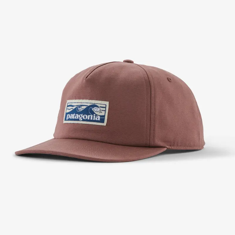 Patagonia Boardshort Label Funfarer Hat In Dulse Mauve 1