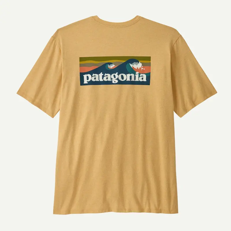 Patagonia Boardshort Logo Pocket Tee – Beeswax Tan Responsibili-Tee 1