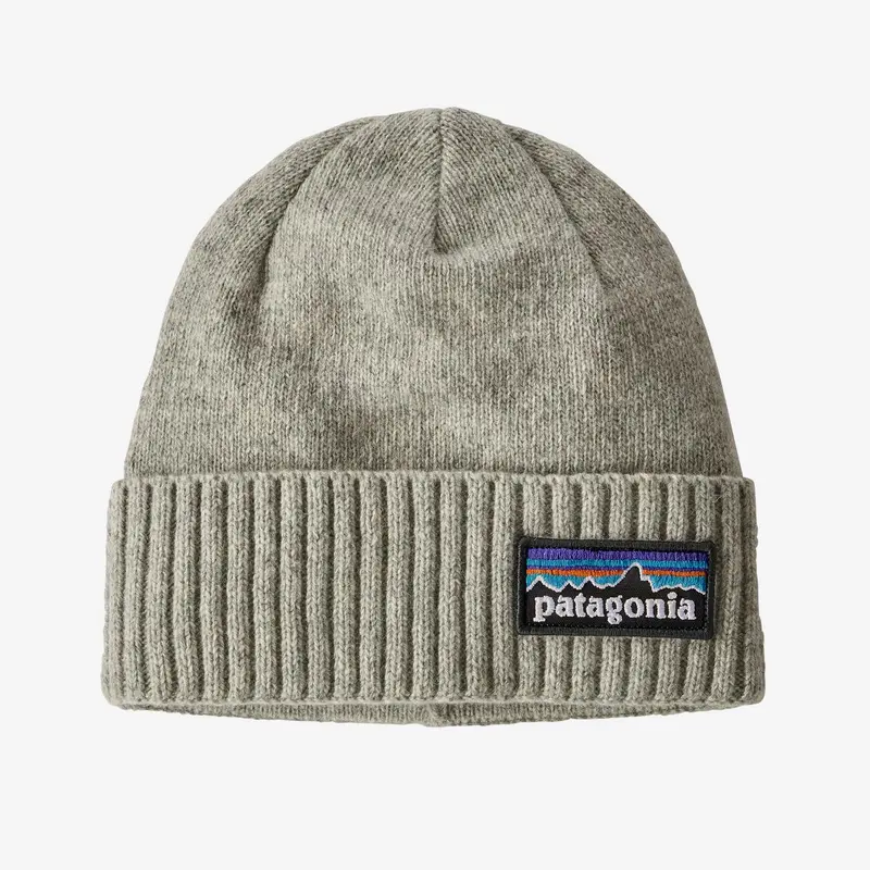 Patagonia Brodeo Beanie With P-6 Logo In Drifter Grey 1