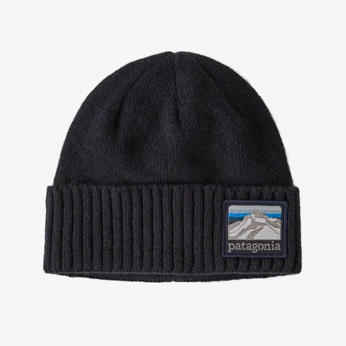 Patagonia Brodeo Ribbed Beanie With Line Logo – Classic Navy 1