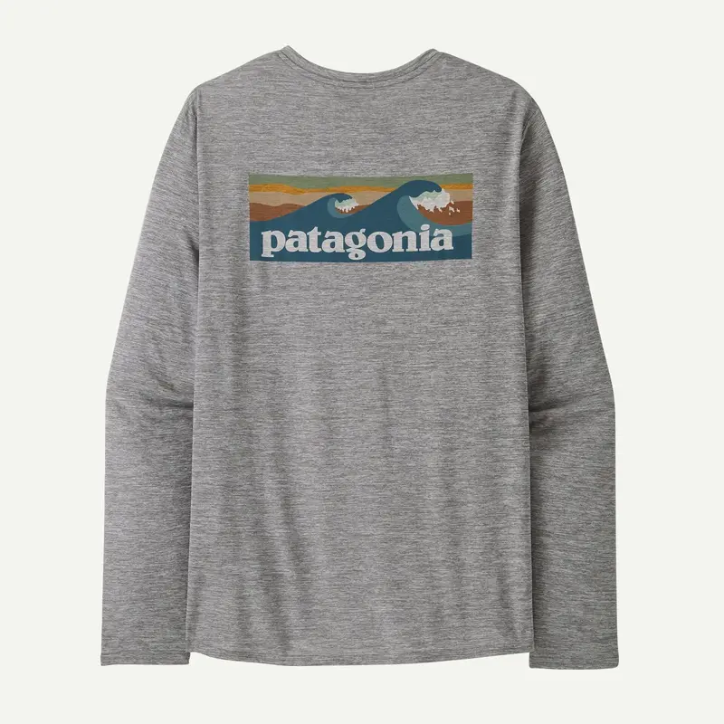 Patagonia Cap Cool Daily Graphic Long-Sleeve Shirt – Abalone Blue & Feather Grey 1